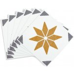 d-c-fix 270-3109 Samolepicí kachličky na stěnu Alia zlatá (6 kusů 15,25 cm x 15,25 cm – Zboží Dáma