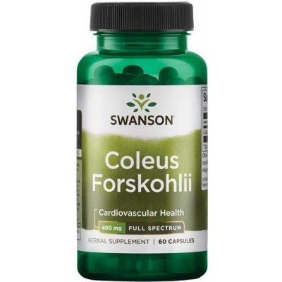 Swanson Coleus Forskohlii ForskolinAfrická Kopřiva 400 mg 60 kapslí