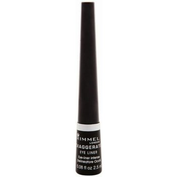 Rimmel Exaggerate Eyeliner tekuté oční linky 100% Black 2,5 ml