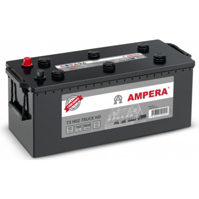 Ampera T3 HD 12V 180Ah 1000A T3 H02 – Zboží Mobilmania
