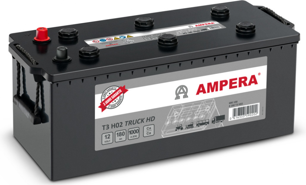 Ampera T3 HD 12V 180Ah 1000A T3 H02