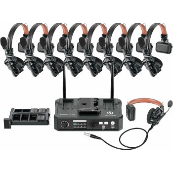 Hollyland Solidcom C1 Pro Hub - 8S Wireless Intercom System with HUB & 9 Headsets