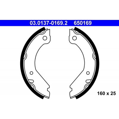 Sada brzdových čelistí, parkovací brzda ATE 03.0137-0169.2