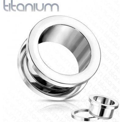 Šperky4U titanový tunel šroubovací TN01138-06 – Zboží Mobilmania