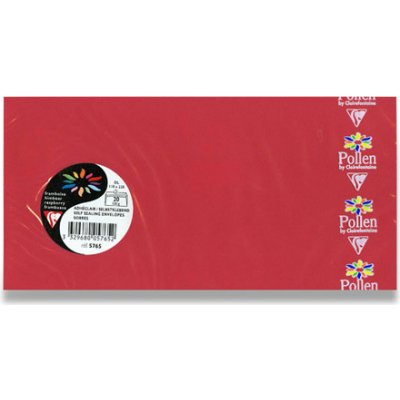 CLAIREFONTAINE Obálka CF - DL korálová samolep. 120g. (20ks) – Zboží Živě