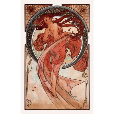 Fedkolor Alfons Mucha - Dance obraz růžová
