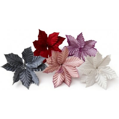 Susenerostliny Vánoční květ poinsetsia 13 cm HY22-FR2, cena za 6ks Barva: Bílá – Hledejceny.cz