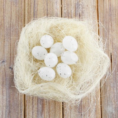 Vajíčka přízdoby pvc/sisal 2,5cm bílá – Hledejceny.cz