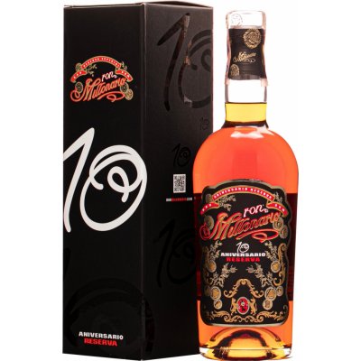 Ron Millonario 10 Aniversario Reserva 40% 0,7 l (kazeta) – Zbozi.Blesk.cz