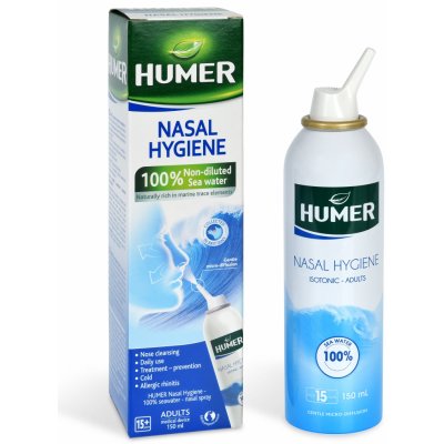 Humer Hygiena nosu 100% mořská voda pro dosp.150 ml