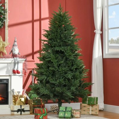 HOMCOM Umělý vánoční stromek Ø114 x 180 cm zelený – Hledejceny.cz