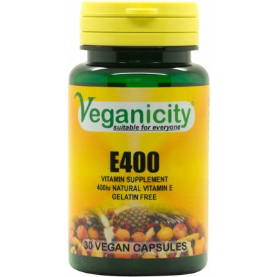 Veganicity E400 Vitamín E 30 kapslí