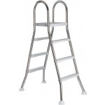 Mountfield Žebřík Azuro Deluxe z nerezové oceli 3 stupně 120 cm – HobbyKompas.cz