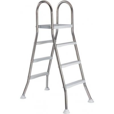Mountfield Žebřík Azuro Deluxe z nerezové oceli 3 stupně 120 cm – HobbyKompas.cz