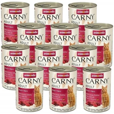 Animonda Cat Carny Adulthovězí a srdce 12 x 400 g – Hledejceny.cz