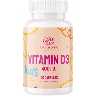 Aporosa kids Vitamín D3 400 I.U. 100 kapslí – Hledejceny.cz