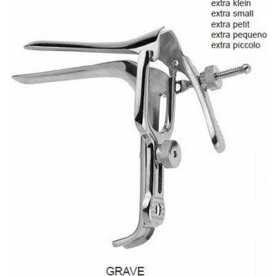 CM Instrumente Germany Gynekologické zrcadlo GRAVE extra malé 76 x 12 mm – Hledejceny.cz