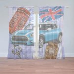 Sablio Záclony Mini sedan Londýn: 2ks 150x250cm – Hledejceny.cz