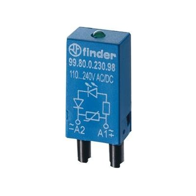 FINDER Modul 99.80.0.230.98, LED+V, 110-240V AC/DC 9980023098