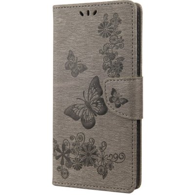 VSECHNONAMOBIL 46630 ART Peněženkový kryt Sony Xperia 10 IV 5G BUTTERFLIES šedý – Zboží Živě