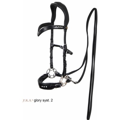 F.R.A. Uzdečka Hackamore Glory černá – Zboží Dáma