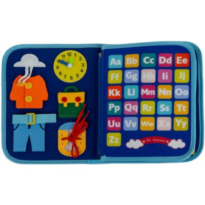 Kruzzel 26881 Montessori senzorická kniha modrá – Hledejceny.cz