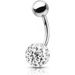 Nubis piercing do pupíku s kamínky crystals from Swarovski kulička BS1003C-06 – Zbozi.Blesk.cz