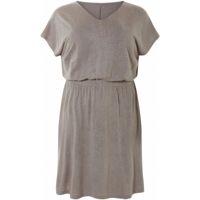 Esmara Dámské lněné šaty taupe – Hledejceny.cz
