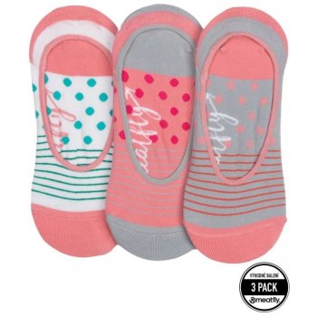 Meatfly ponožky Low Socks Triple Pack 2022 Grey Stripe