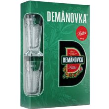 Demänovka Hořká 38% 0,7 l (dárkové balení 2 sklenice)