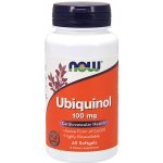 Now Foods Ubiquinol Kaneka 100 mg 60 softgel kapslí – Hledejceny.cz