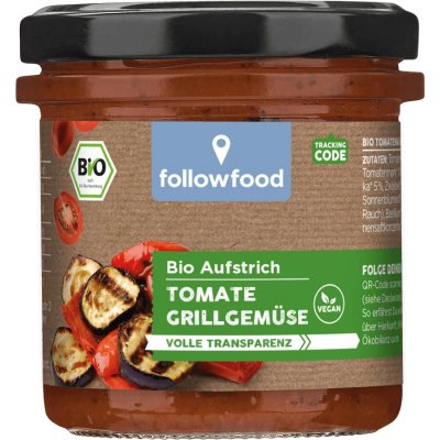 Followfood Pomazánka grilovaná zelenina 135 g bio BIO VEGAN – Hledejceny.cz