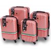 Cestovní kufr BERTOO Milano růžová 99l, 70l, 52l, 38 l