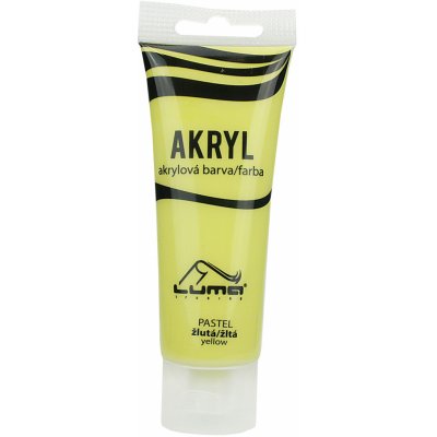 Barvy akrylové 75 ml PASTEL žlutá LUMA – Zbozi.Blesk.cz