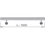 Nerezové zábradlí - Madlo AISI304, D42,4/L1500mm – Sleviste.cz