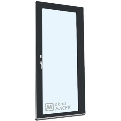 Kömmerling balkonové dveře 70 AD OS levé antracit/bílá 80 x 210 cm oboustranná klika + FAB + hliníkový práh – Hledejceny.cz