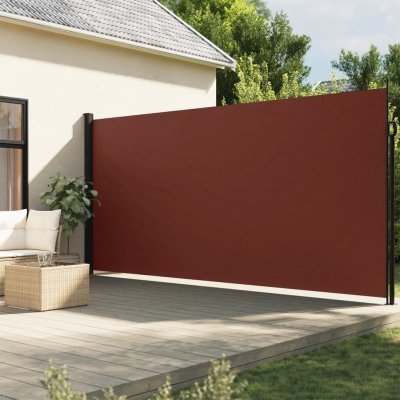 vidaXL Zatahovací boční markýza 200 x 300 cm hnědá – HobbyKompas.cz