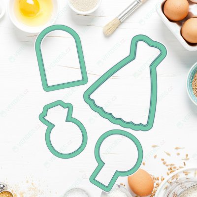 Sada vykrajovátek - Svatební sada 1 – Hledejceny.cz