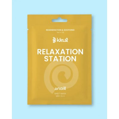 kkul Pleťová maska s výtažkem z hlemýždího filtrátu Relaxation Station Snail Sheet Mask - 25 ml – Zboží Dáma