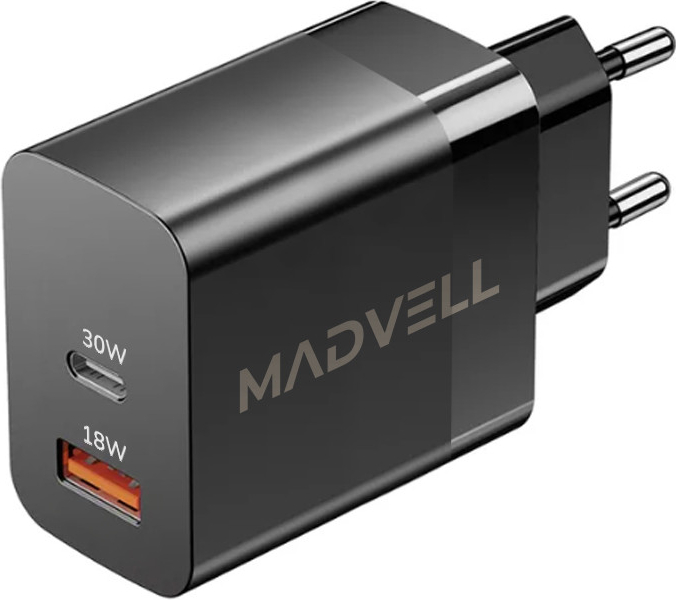 Madvell USB-C/A 30W černá