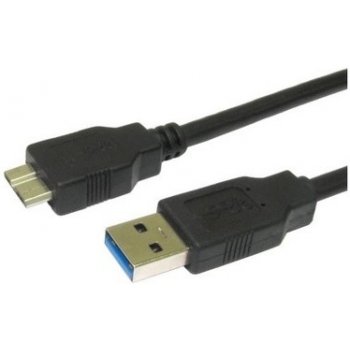 AQ CC66005 USB 3.0 M - micro USB 3.0 M, 0,5m, černý