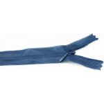 Nedělitelný skrytý zip (3mm) různé barvy - délka 18 cm - 60 cm 35 cm Tmavě Modrá – Zboží Dáma