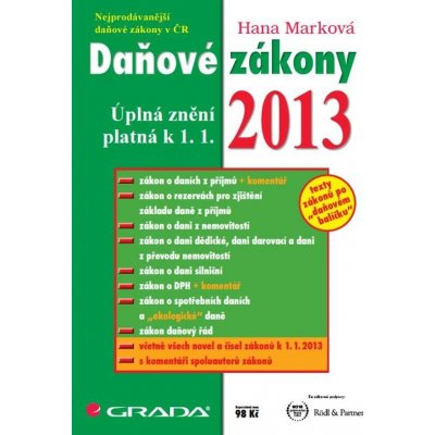 Daňové zákony 2013