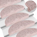 zahrada-XL Kobercové nášlapy na schody 15 ks světle růžové 65 x 21 x 4 cm – HobbyKompas.cz