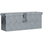 Greatstore Hliníkový box 48,5 x 14 x 20 cm stříbrný – Zbozi.Blesk.cz