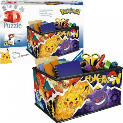 RAVENSBURGER 3D puzzle Úložná krabice Pokémon 216 ks – Zboží Mobilmania
