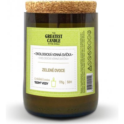 The Greatest Candle v lahvi od vína zelené ovoce 170 g – Zboží Mobilmania