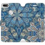 Pouzdro Mobiwear parádní flip Huawei P9 Lite mini - V108P Modré mandala květy – Zboží Mobilmania