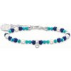 Náramek Thomas Sabo náramek White pearls & blue beads A2141-158-7