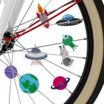 Ozdoby na kolo Legami Pimp Your Bike! - Bike Spoke Decorations - Space – Zboží Dáma